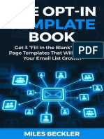The Opt in Template Book
