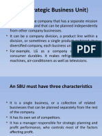 SBU (Strategic Business Unit)