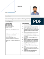 Resume of M.a.yousuf