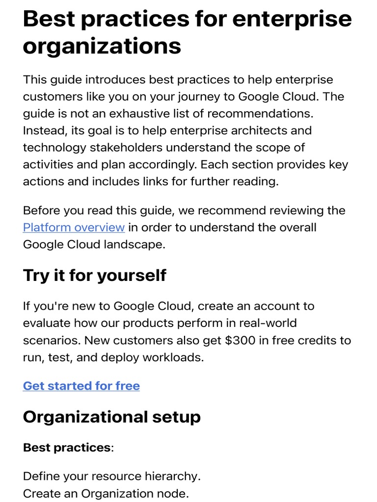 Google Cloud Guide for Enterprises | PDF | Computer Network | Cloud ...