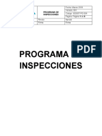 PROGRAMA DE Inspecciones