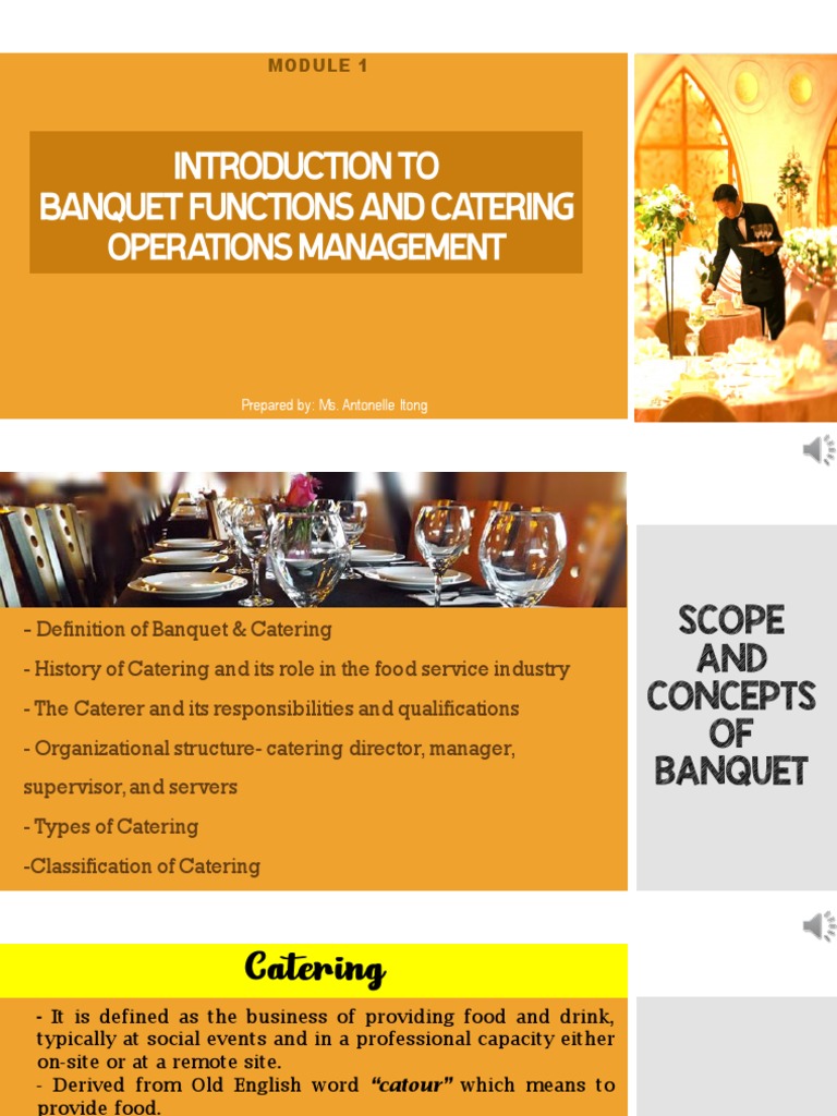 Overview of Banquet and Catering | PDF | Foods | Menu