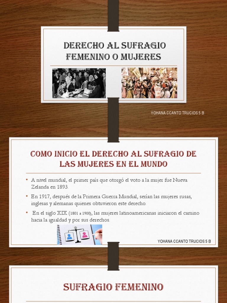 Historia del sufragio femenino en Perú | PDF | Sufragio de las mujeres ...