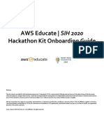 AWS Educate - SIH 2020 Hackathon Kit Onboarding Guide: Notices