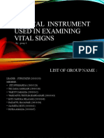 Medical Instrument Used in Examining Vital Signs Group 3