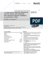 4/3-Way Servo Solenoid Directional Control Valves, Pilot Operated, With Electrical Position Feedback (LVDT DC/DC 10V)