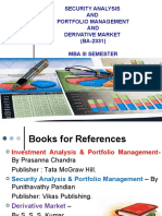 Security Analysis AND Portfolio Management AND Derivative Market (BA-2331) Mba Iii Semester