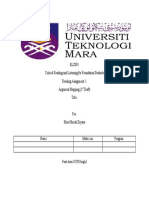 ELC091 Critical Reading and Listening For Foundation Students Reading Assignment 1: Argument Mapping (1 Draft) Title