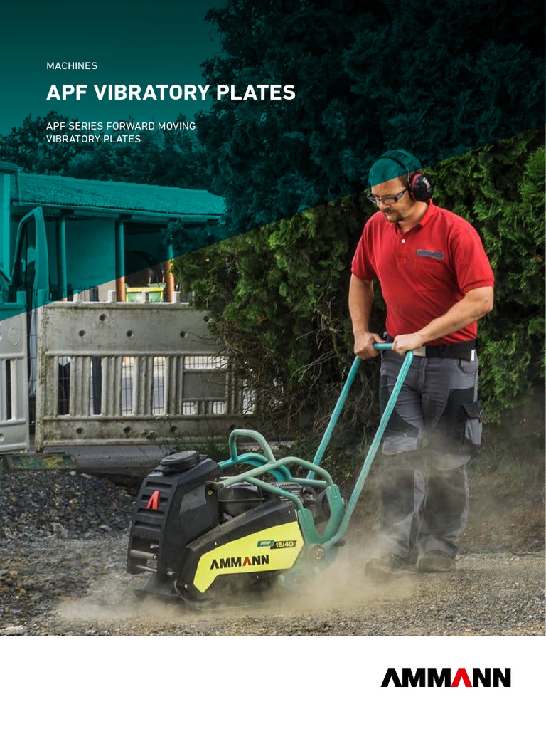 AMMANN 2018 Apf - Vibratory - Plates - Brochure - Mpb-1535-00-En | PDF ...