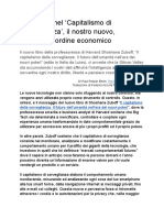 Benvenuti Nel "Capitalismo Di Sorveglianza", Il Nostro Terrificante Nuovo Ordine Economico