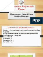 Government Polytechnic Thane.: Micro-Project: Study of Green Building Materials