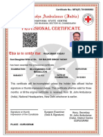 Haryana State Centre: Reg - No. 6000006311 Certificate No.: MFA (P) 7010006892