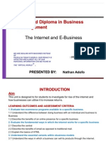 The Internet and E-Business