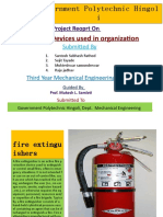 Safety Devices Used in Organization: Project Reoprt On