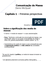 Monitoria - Denis McQuail (Teorias Da Comunicação)