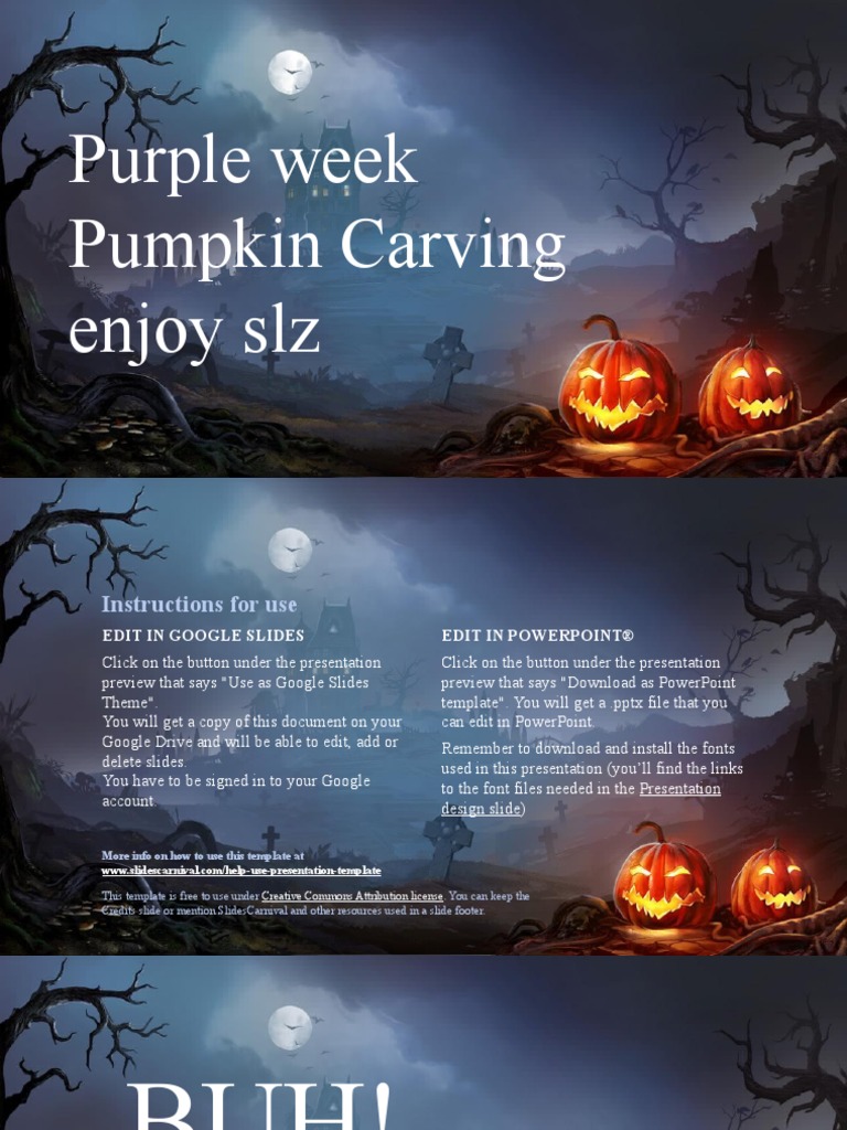 Halloween 2017 SlidesCarnival PDF Color Software