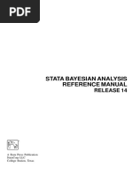 Stata Bayesian Analysis Reference Manual: Release 14