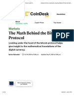 The Math Behind The Bitcoin Protocol: Markets