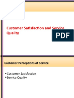 Customer Satisfaction and Service Quality