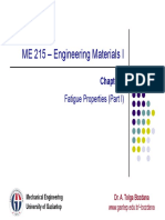 ME 215 - Engineering Materials I: Fatigue Properties (Part I)