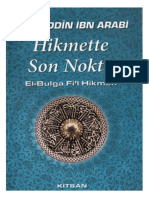 El-Bulga Fi'l Hikmeh (Hikmette Son Nokta) - Muhyiddin İbn Arabî (2007)
