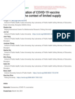 Dynamic Optimization of COVID-19 Vaccine Prioritization in The Context of Limited Supply