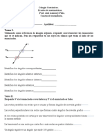 Examen de Geometria de Cuartode Secundaria PDF