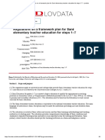 Regulations On A Framework Plan For Sami Elementary Teacher Education For Steps 1-7 - Lovdata