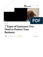 7 Types of Insurance To Protect Your Business
