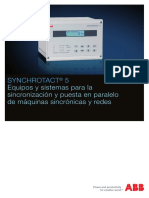 Synchrotact 5: Equipos y Sistemas para La Sincronización y Puesta en Paralelo de Máquinas Sincrónicas y Redes