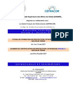Brochure D Information Formation Et Examen en Protection Cathodique n2 2017