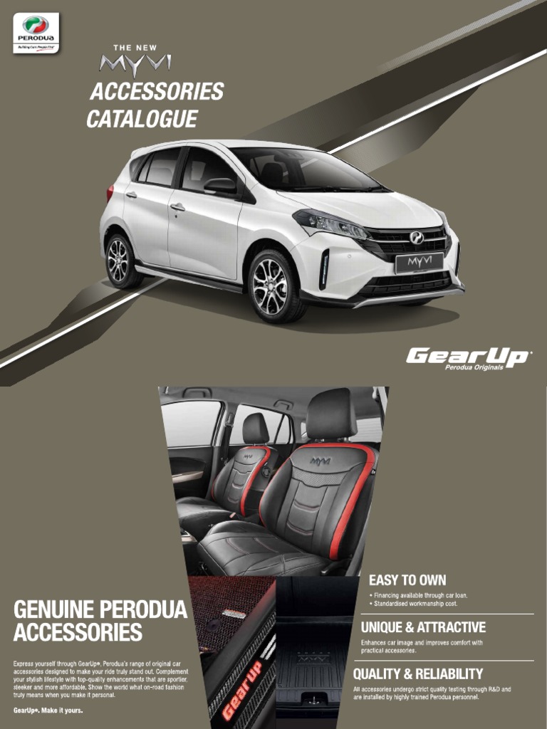 Myvi 2022 GearUp Broucher PDF Vehicle Technology Car