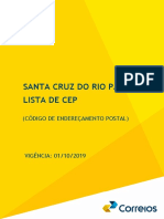 CEPs Santa Cruz Do Rio Pardo - 01-10-2019