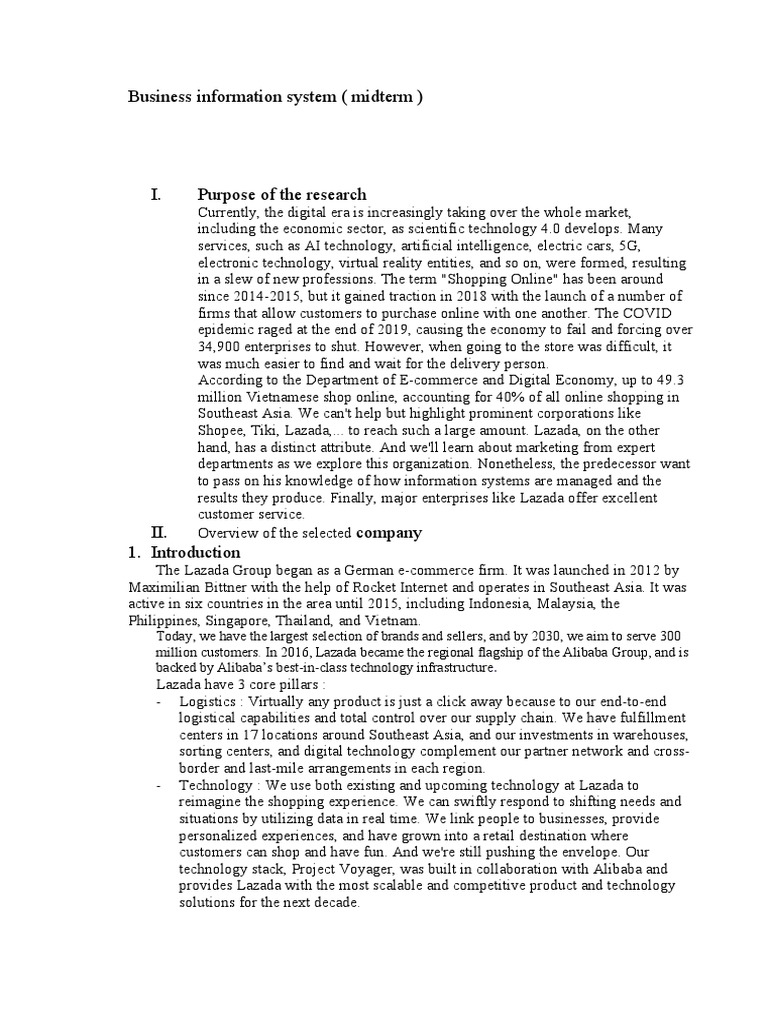 Lazada's E-Commerce Business Model Analysis | PDF | Retail | E Commerce