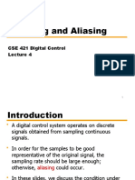 Sampling and Aliasing: CSE 421 Digital Control