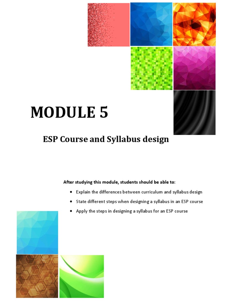 ESP Course and Syllabus Design Guide | PDF | Curriculum | Behaviorism