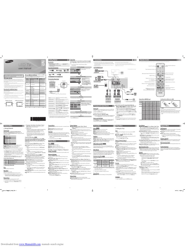 Led TV: User Manual | PDF | Hdmi | Television