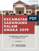 Kecamatan Sadaniang Dalam Angka 2019