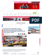 Tim Estafet 4x100 Meter Putra Indonesia - Dua Kali Pecah Rekor Nasional Plus Kepingan Medali Perak Asian Games 2018 - Asian Games