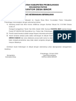 Surat Keterangan Kepemilikan Tanah