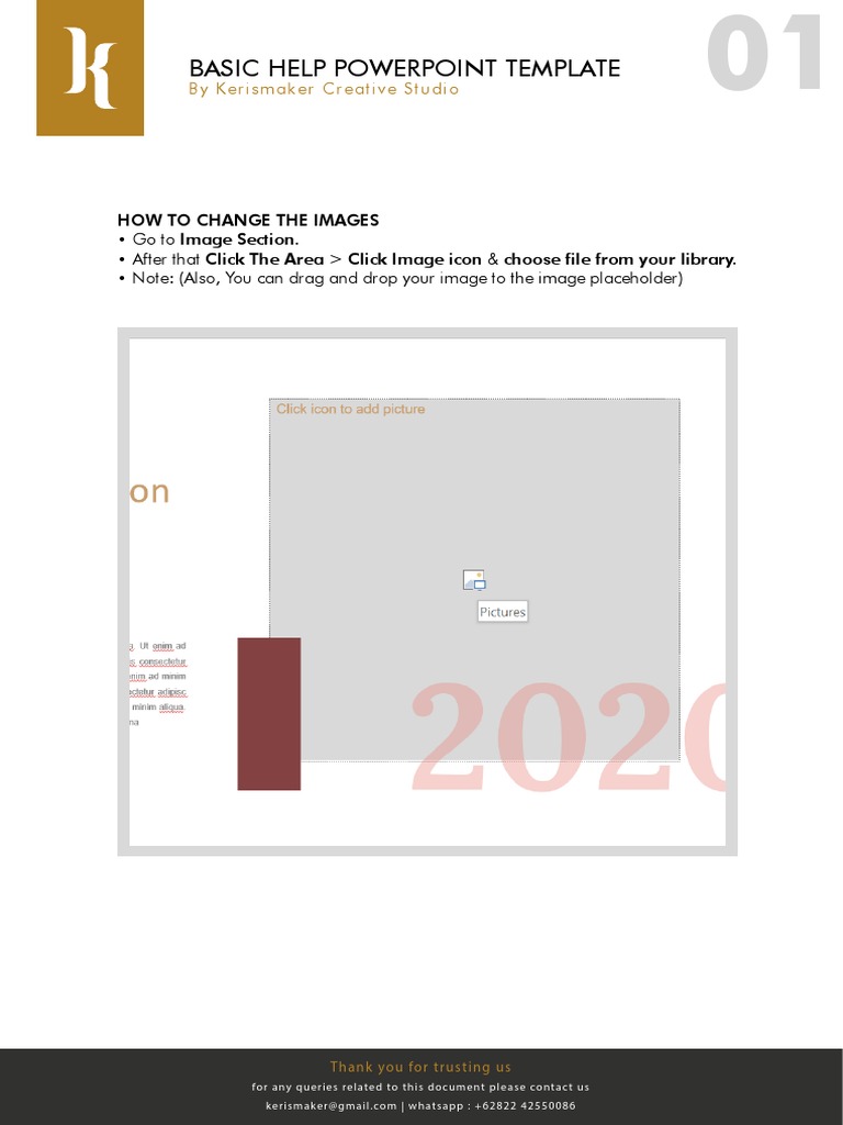 Basic Help Powerpoint Template: by Kerismaker Creative Studio | PDF ...