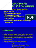 Dasar-dasar aliran dalam pipa dan saluran (1)