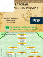 Laporan Pertanggung Jawaban: Musholla Baitul Mu'Minin RT 004/013 Pisangan Timur