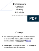 Definition Of: Concept Theory Principle
