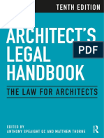 Architect's Legal Handbook - The Law For Architects, 10th Edition