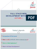 Full Stack Web Development With Java: Lecture-1