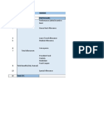 CTC 4000000 Particulars: 1 Performance Linked Incentive 2 Basic 3 House Rent Allowance