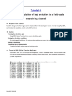 Example of Simulation of Bed Evolution in A Field-Scale Meandering Channel