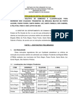 Retificacao Do Edital 014 de Det Processo Seletivo de Admissao Aos Colegios Tiradentes