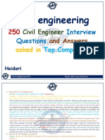 Civil engineering 250 Civil Engineer Interview Questions and Answers asked in Top Companies